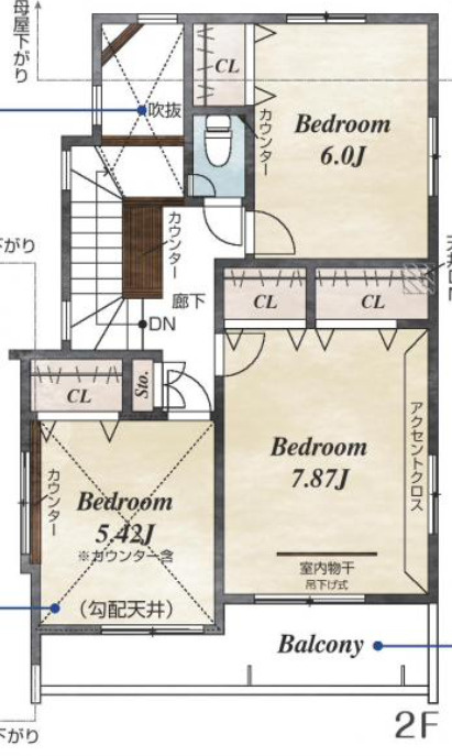 【仲介手数料無料】所沢市東狭山ケ丘全７棟１号棟　所沢市の新築なら西武ハウジングの間取り
