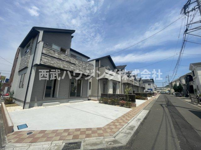 【仲介手数料無料】所沢市東狭山ケ丘全７棟１号棟　所沢市の新築なら西武ハウジングの前面道路含む現地写真
