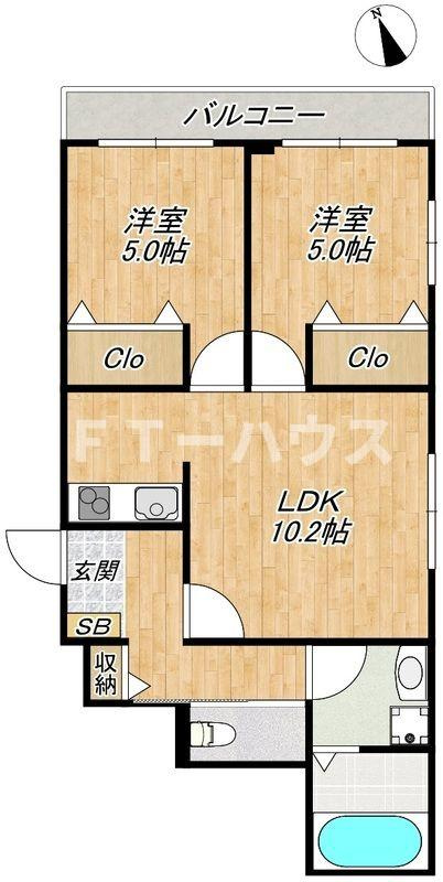 Central　Villa　K（セントラルヴィラケイ）の間取り