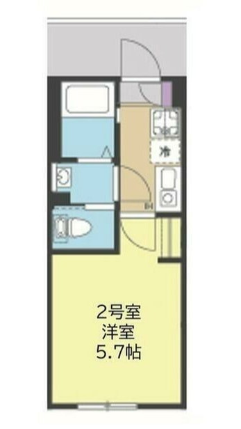 川崎市多摩区中野島１丁目のアパートの間取り