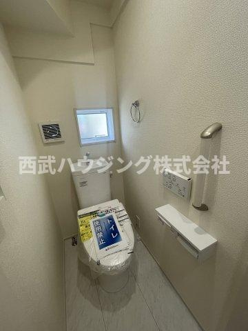 【仲介手数料無料】所沢市東狭山ケ丘全７棟２号棟　所沢市の新築なら西武ハウジングのトイレ