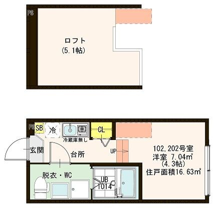 ブランニューデイズ梅島の間取り