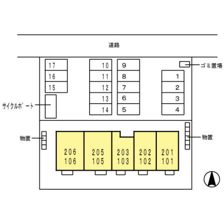 GRAND PUR（グラン　ピュール）の区画図