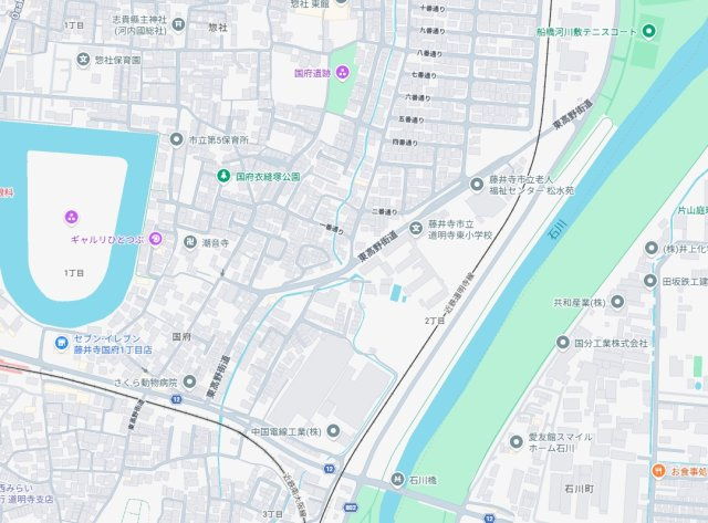 藤井寺市国府　第1期　新築一戸建ての地図