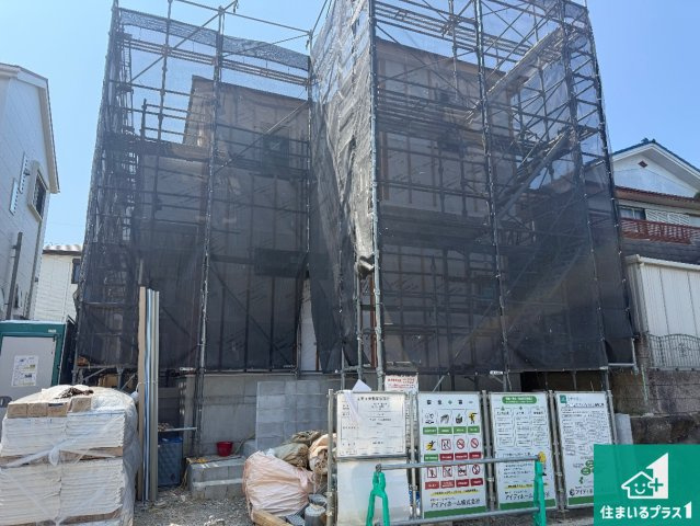 藤井寺市国府　第1期　新築一戸建ての外観|現在の進捗状況です！順調に作業進行中、完成が待ち遠しいです！詳細の間取り等、お気軽にお問い合わせください！