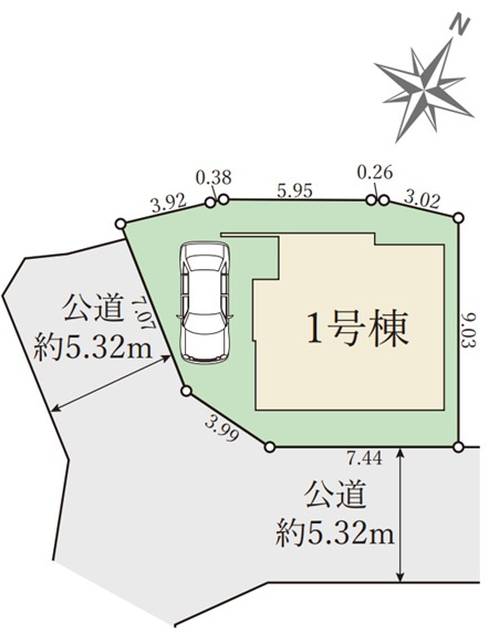 神戸市垂水区山手7丁目の区画図