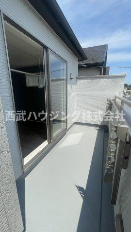 【仲介手数料無料】所沢市東狭山ケ丘全７棟４号棟　所沢市の新築なら西武ハウジングのバルコニー
