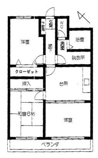 【間取り】 | ロワールマンション箱崎II