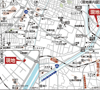 【地図】 | クレイドルガーデン石巻市新境町　第1