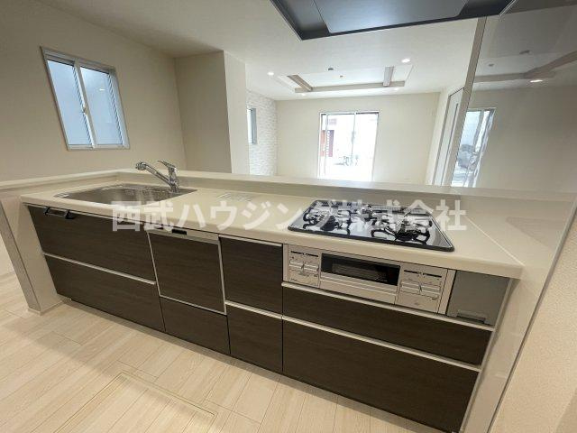 【仲介手数料無料】所沢市東狭山ケ丘全７棟５号棟　所沢市の新築なら西武ハウジングのキッチン