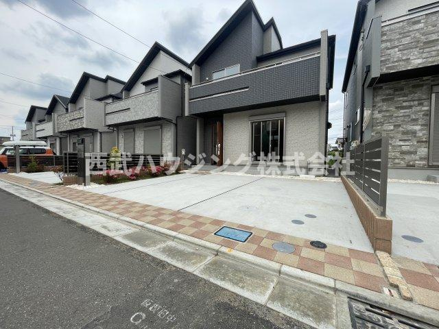 【仲介手数料無料】所沢市東狭山ケ丘全７棟５号棟　所沢市の新築なら西武ハウジングの前面道路含む現地写真