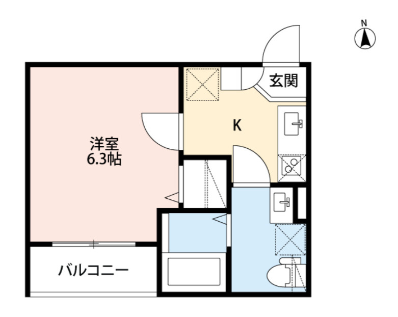 プランドール平安通の間取り