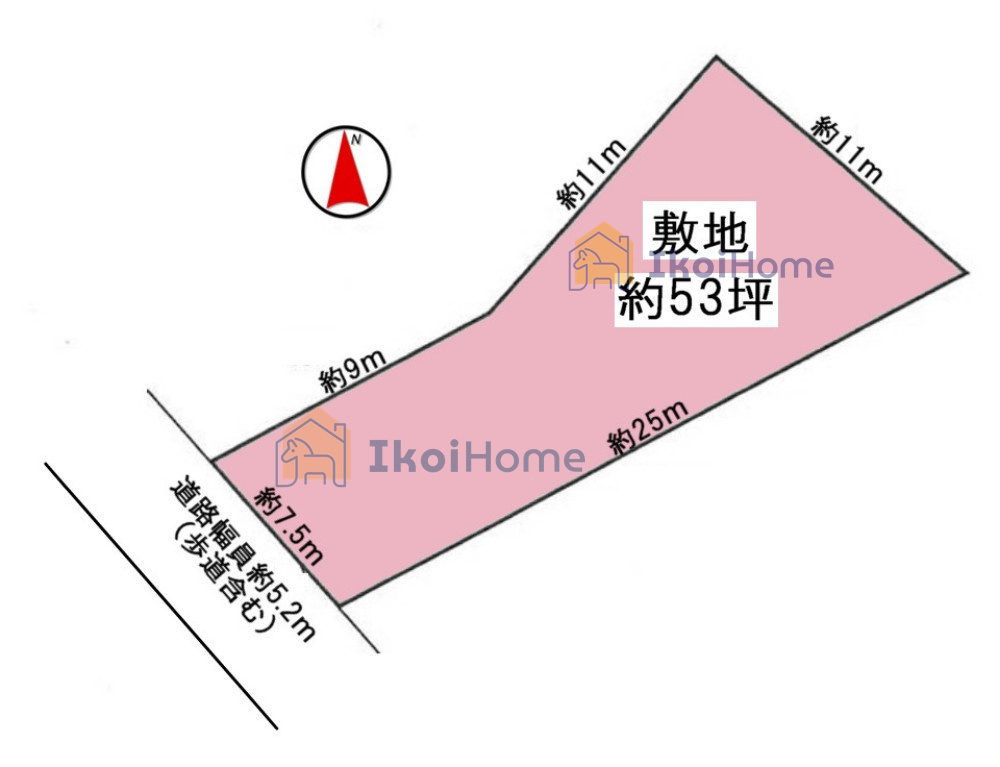 明石市西明石北町1丁目　土地の土地図|●年中無休：当日予約可●敷地が約53坪でお好きなプランで施工が可能です！