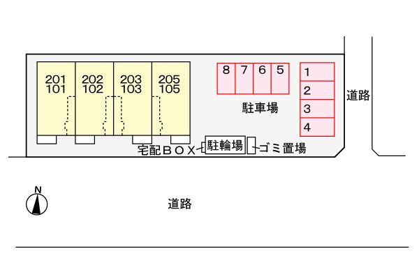 エスターテ逢妻橋　　刈谷市の賃貸ならクラスホーム刈谷店の駐車場