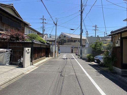 小山西大野町 土地の前面道路含む現地写真