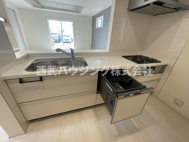 【仲介手数料無料】所沢市東狭山ケ丘全７棟６号棟　所沢市の新築なら西武ハウジングのキッチン