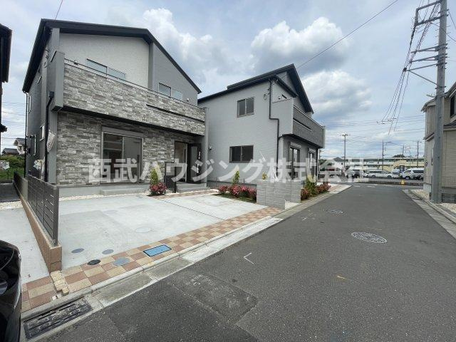 【仲介手数料無料】所沢市東狭山ケ丘全７棟６号棟　所沢市の新築なら西武ハウジングの前面道路含む現地写真