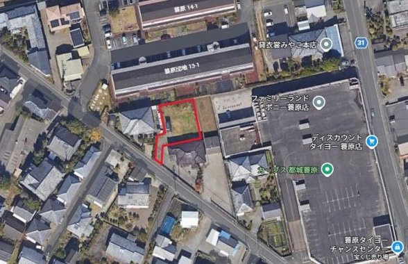 都城市蓑原町の売地の周辺