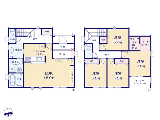 深谷市稲荷町北　第3　新築一戸建て　リーブルガーデン　01の間取り