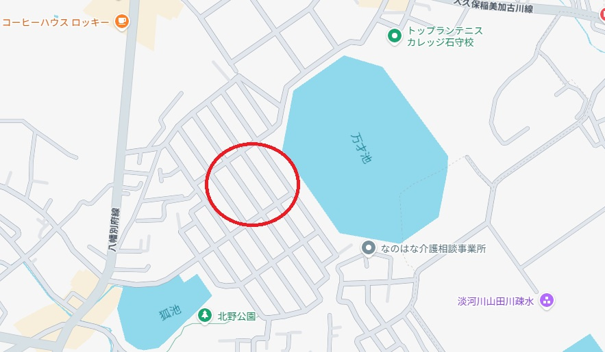 加古川市野口町北野　　　中古戸建の地図
