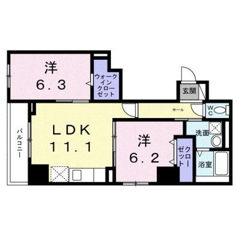 シエスタ　キーの間取り
