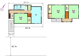 【間取り】 | 大和郡山市小泉町中古戸建