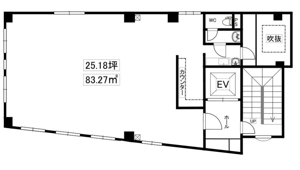 大阪府羽曳野市栄町　貸店舗[物件番号：1002976]の間取り