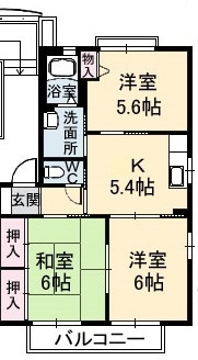 メゾンプラネ　Ａ棟の間取り