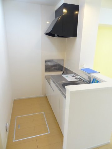 コーポ・ソレイユのキッチン|コンパクトなキッチンで掃除もラクラク