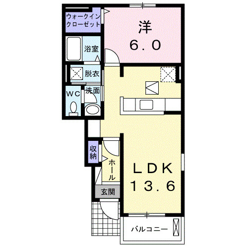 シエロアズール　Ｂの間取り