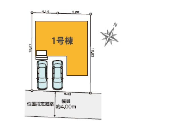 八王子市　片倉町　新築一戸建て　２２期の区画図|～京王片倉駅徒歩9分　2台駐車可能～
