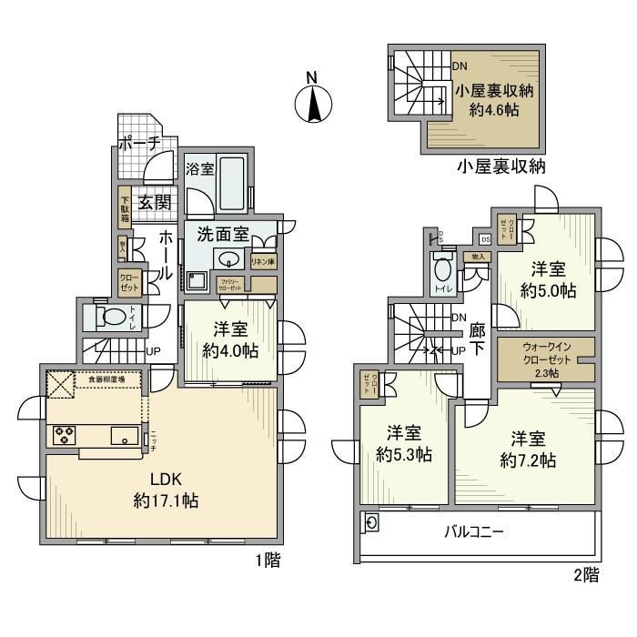 緑町戸建の間取り