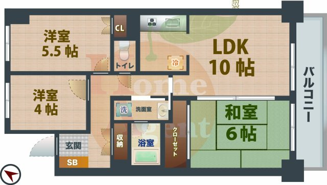 【間取り】 | グレイスコート練馬桜台 | 3LDKのお部屋です。