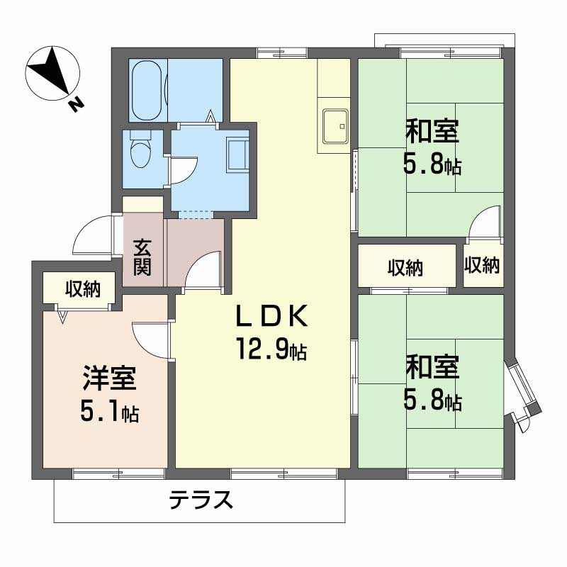 フレグランス錦の間取り
