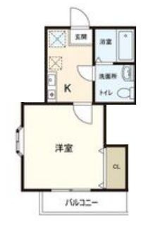 ハリーズ姪浜の間取り