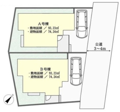 【区画図】 | 藤沢市本鵠沼5丁目 新築戸建 全2棟
