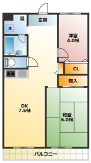【間取り】 | 蓮根ペガサスビル