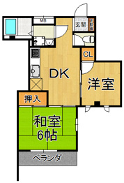UJビル宝塚の間取り