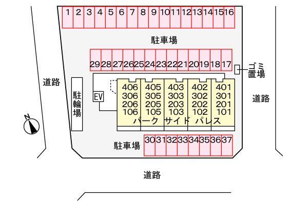 パーク　サイド　パレス　　刈谷市近郊の賃貸はクラスホーム刈谷店の駐車場