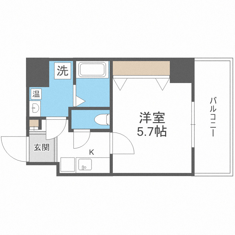 大阪市西区本田２丁目の賃貸マンションの間取り