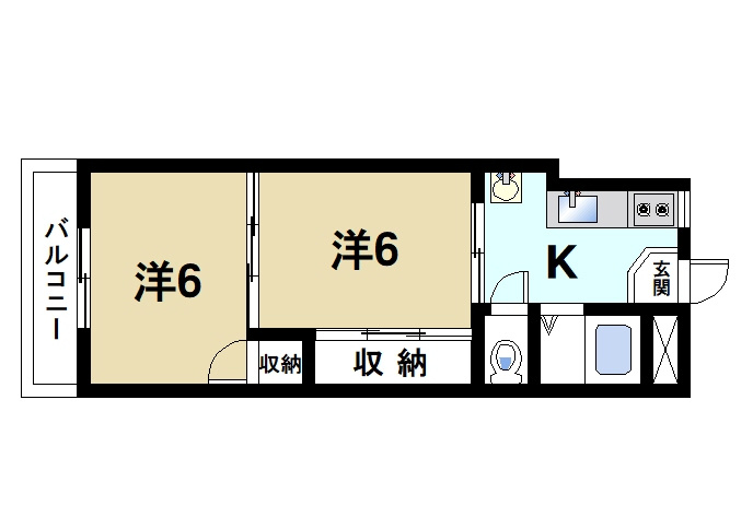 大和ビルマンションAの間取り