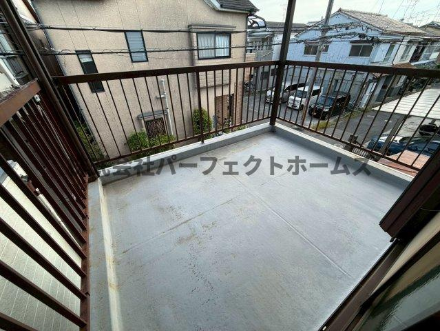 黒原城内町戸建　賃貸のバルコニー|落ち着いた時間を過ごせるバルコニーです