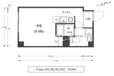 ウィズ高島平【おとり物件なし】#学生・社会人にオススメ！初期費用分割払いOK！の間取り