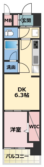 Alivis九条の間取り