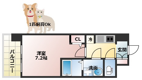 S-RESIDENCE新大阪WESTの間取り