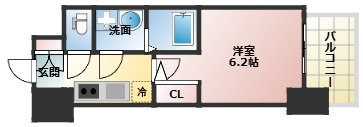 S-RESIDENCE新大阪WESTの間取り