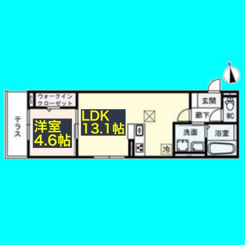 D-room名駅 D棟の間取り