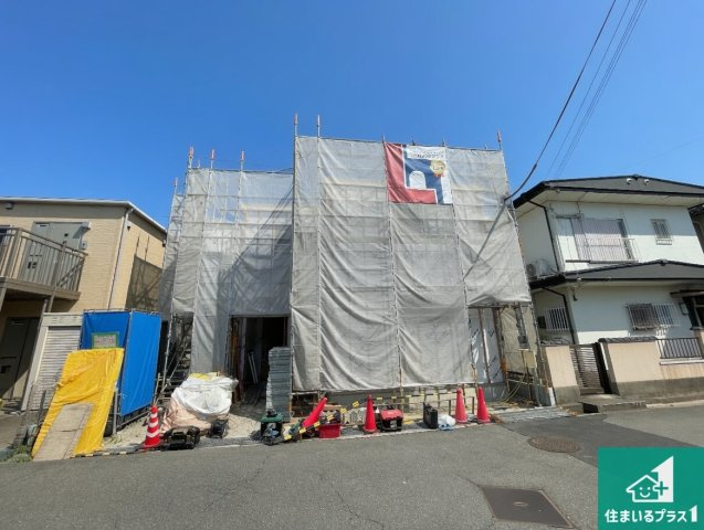 ★近江八幡市鷹飼町　第1期　新築一戸建ての外観|現在の進捗状況です！順調に作業進行中、完成が待ち遠しいです！詳細の間取り等、お気軽にお問い合わせください！