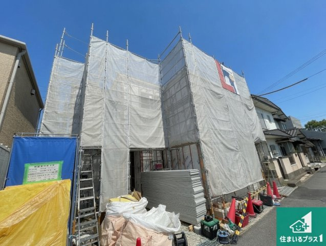 近江八幡市鷹飼町　第1期　新築一戸建ての外観|現在の進捗状況です！順調に作業進行中、完成が待ち遠しいです！詳細の間取り等、お気軽にお問い合わせください！