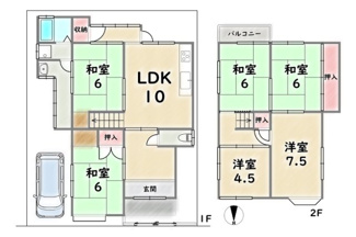 【間取り】 | 右京区嵯峨甲塚町